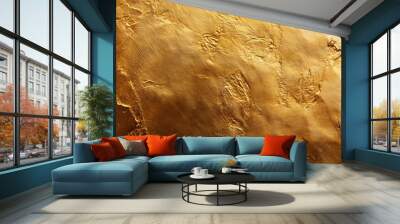 Gold abstract background with uneven textured surface for modern backdrop, wallpaper and cover design Wall mural