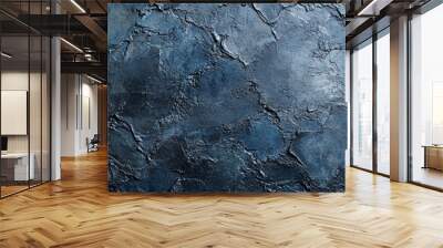 navy blue-colored dark concrete texture, showcasing elegant, subtle variations and depth. Perfect for backgrounds, professional designs, or art projects needing sophistication Wall mural