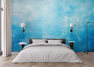 Old paper blue background with a light, grunge texture. The worn, vintage appearance evokes nostalgia, history, and timelessness, adding depth and character to designs Wall mural