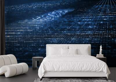  Abstract digital technology background concept. Wall mural