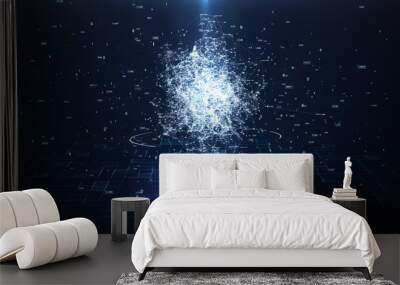  Artificial Intelligence Concept. Wall mural