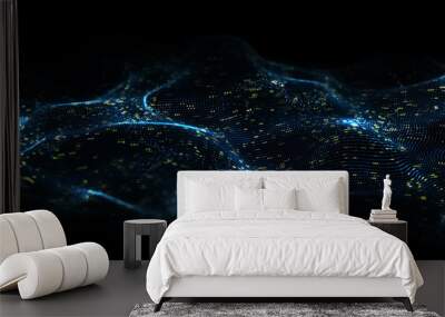 Teahnology abstract background concept. Wall mural