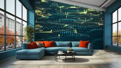 Technology cyber security concept. Wall mural