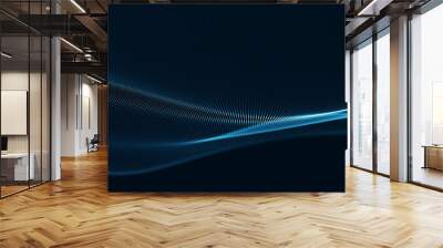 technology digital wave background concept. Wall mural