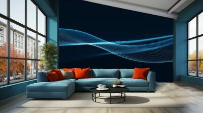 Technology digital wave background concept. Wall mural