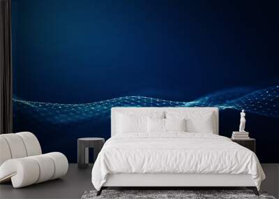 Technology network background concept. Wall mural