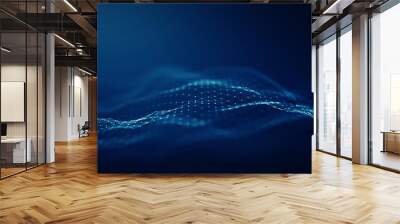 Technology network background concept. Wall mural