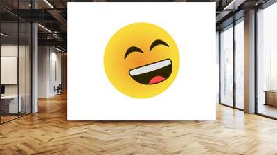 3d emoji smile, sad, laugh, tears, happy illustration design Wall mural