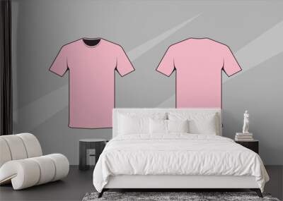 Crepe T-shirt Design Template Wall mural