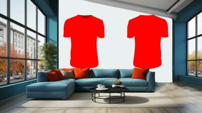 red t shirt Wall mural