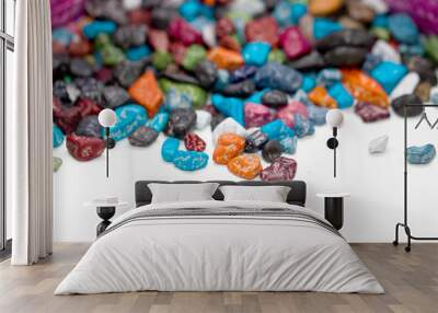 candy pebble, colorful candy to eat Wall mural