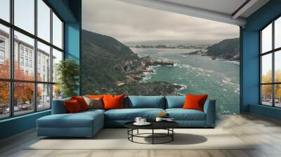 The heads entrance from the indian ocean to the bay of Knysna. W Wall mural