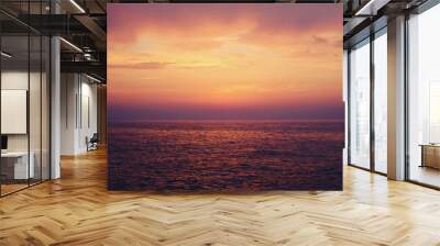 over the sea and sunset Wall mural