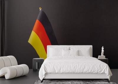 flag of Germany on the background of a school board, foreign German language school, education and training, online courses Wall mural