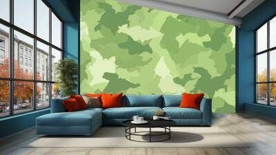 Green jungle camouflage pattern background material
 Wall mural