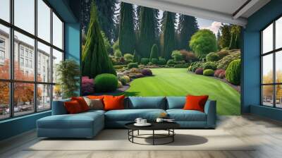 Serene Garden Landscape Wall mural