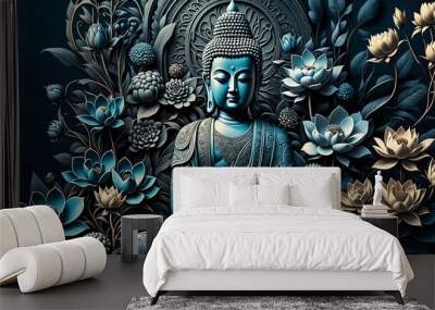 statue of buddha Wall mural