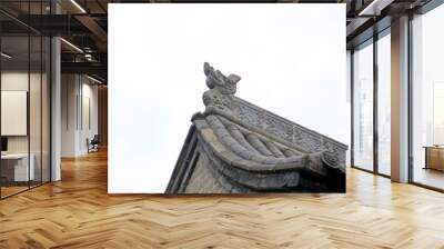 Gray Roof of Chinese Traditional Style Wall mural