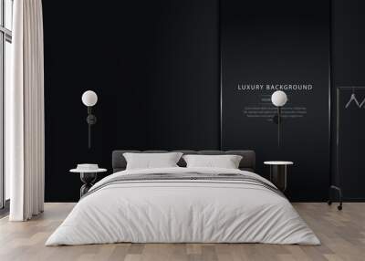 Luxury black background. Wall mural