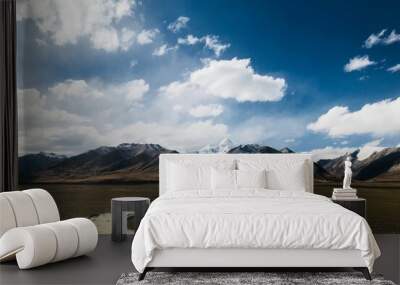 landscape with clouds Wall mural