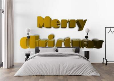 Merry Christmas wallpaper and background simple colour Wall mural