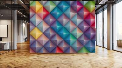 Rainbow Spectrum: Geometric Pattern 2 Wall mural