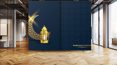 ramadan kareem islamic greeting card background vector illustration Wall mural