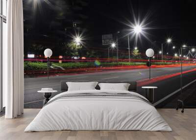 night traffic Wall mural