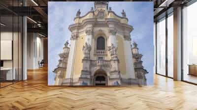 religious exterior of St. Jura cathedral in lviv old city Wall mural