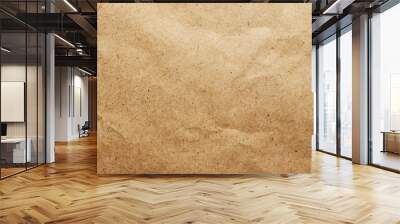 Brown paper texture with copy space text for design, background, and vintage Wall mural