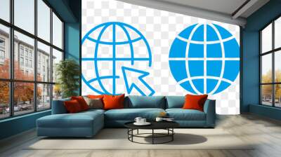 Web icon set. go to web icon. web click icon Wall mural