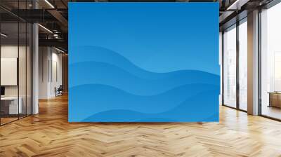 Abstract blue background. Vector illustration. Can be used for wallpaper, web page background, web banners. Wall mural