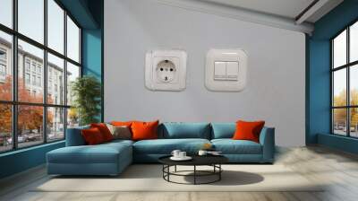 electrical outlet on wall
 Wall mural