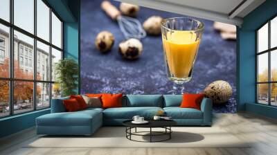 Glass of sweet egg liquor Wall mural