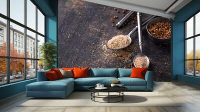 Gluten free healthy organic buckwheat flour Wall mural