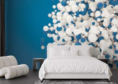 abstract 3d background made of bubbles Wall mural