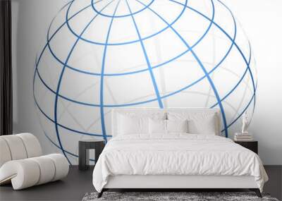 Vector globe icon Wall mural