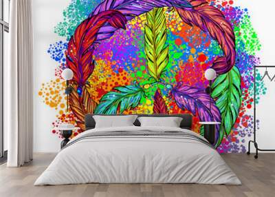 hippie Boho style Wall mural