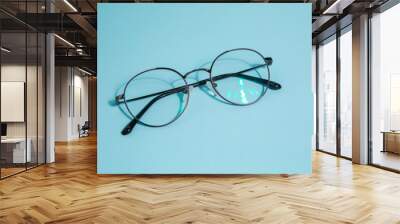 Prescription Glass Eyewear Frame Metal Frame Round Shape Wall mural