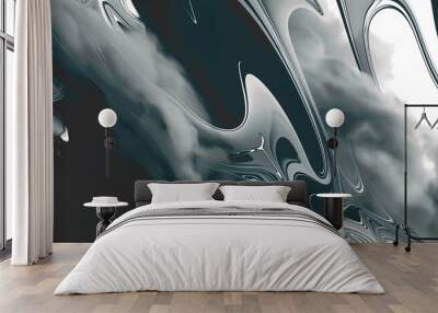 graphic two colors background Wall mural