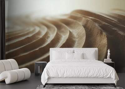 Flowing lines of sand creating soft curves Wall mural