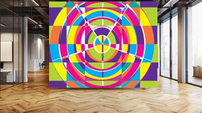 crazy circle Wall mural