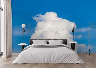 blue sky with clouds 2 Wall mural