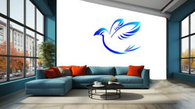 flying bird logo 2 Wall mural