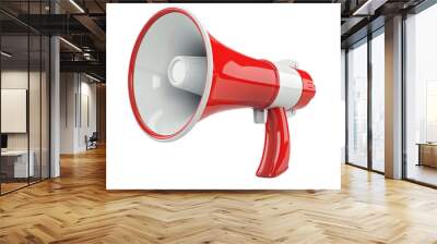 megaphone isolated on white background Wall mural