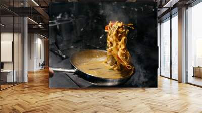 Italian pasta recipe Wall mural