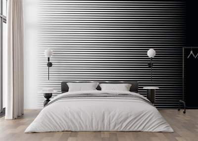 Speed lines Gradient seamless pattern Vector texture Fast effect design Black elements on white background Wall mural