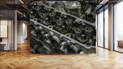 open metal petrol engine Wall mural