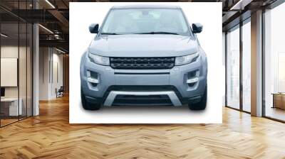 SUV front isolated Wall mural