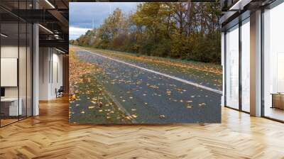 L'automne sur les routes Wall mural